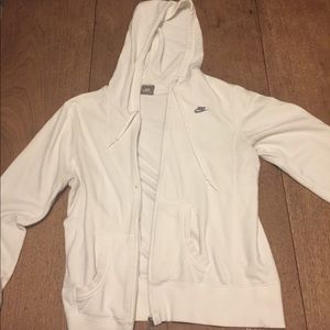 White Nike Full-Zip Jacket
